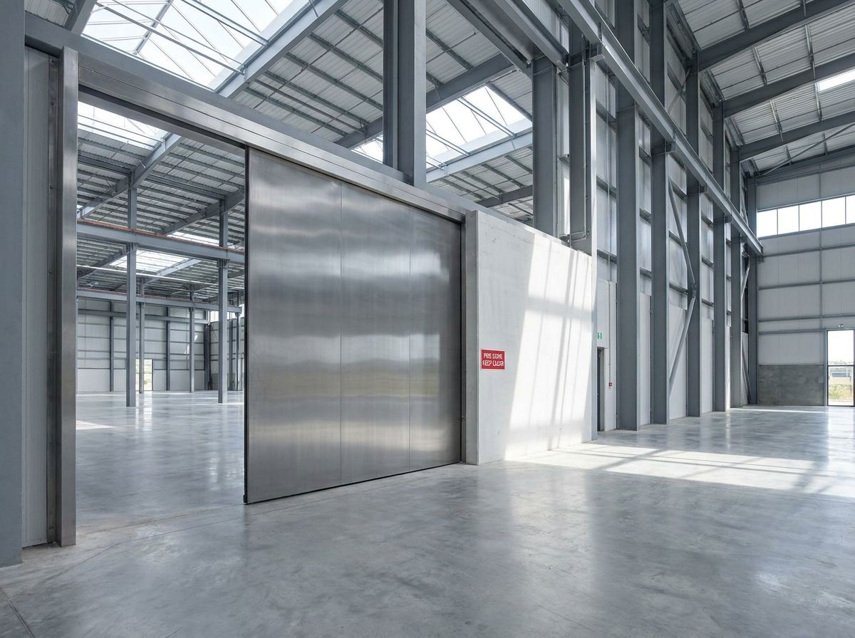 Brandschutz-Schiebetor in einer Halle