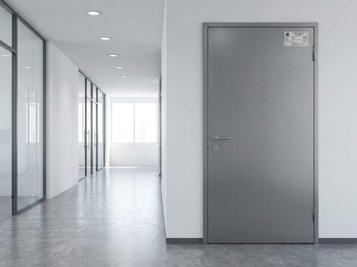 Brandschutztür in einem Bürogebäude